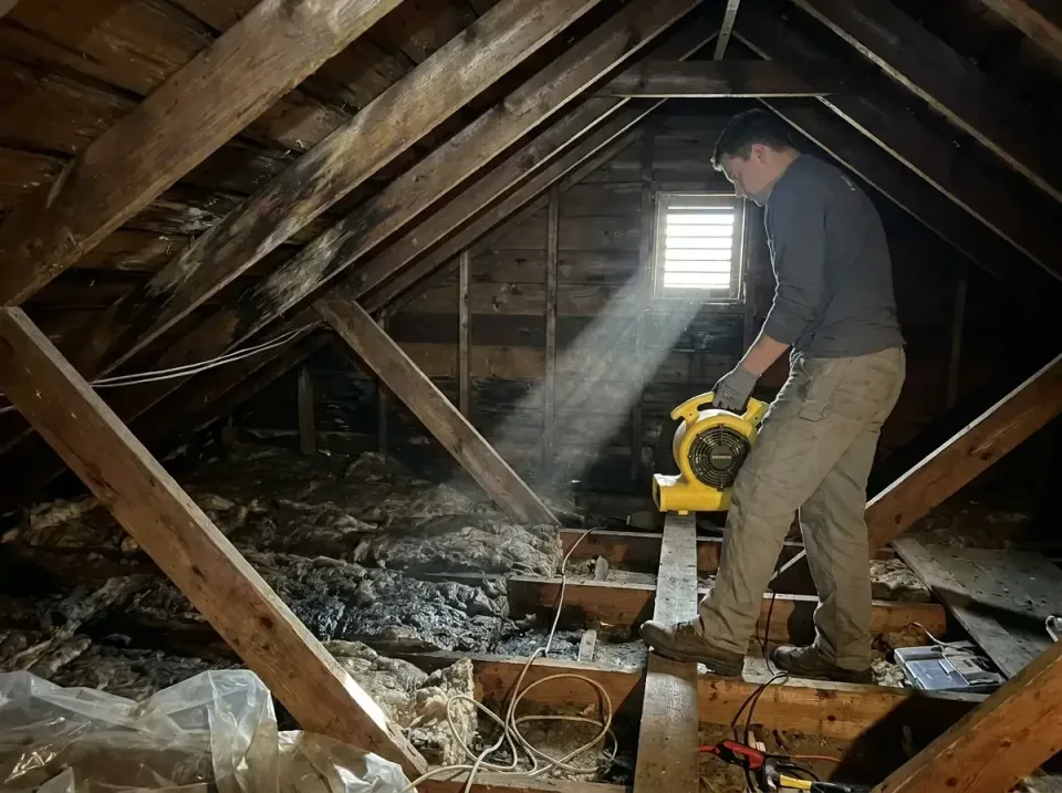 attic-water-damage-drying-proc-007 — frequently asked questions, Emergency Water Extraction & 24/7 Flood Response in Barton…